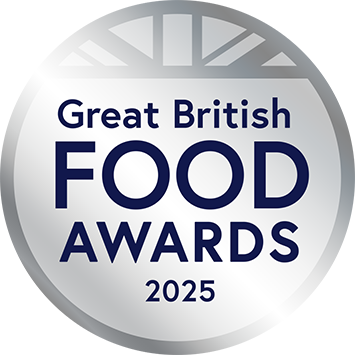 Silver Award Badge for The Great British Food Awards